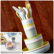 이케아 KALAS 칼라스 식기 그릇 접시 컵 포크 숟가락