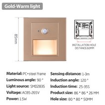 계단리프트 핸드카 대차 전동 가정용리프트 농업용운반차 모던 벽 계단 조명 센서 내장 설치 야외 및 실내 ip65 방수, 6.GoldWarm White