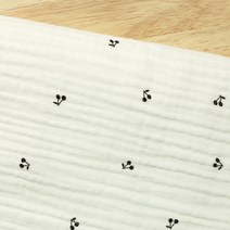 삼중요루거즈 유아 이불 블랭킷 13종, 체리-블랙