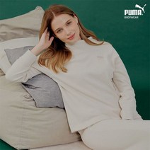 [푸마바디웨어] 푸마 양면 기모 여성 플리스 셋업 2종 크림 PMFXIEM61
