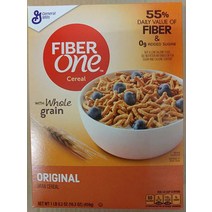 캐로플 Fiber One 오리지널 밀기울 시리얼 고과당 없음 16.2 온스. 3개 팩.