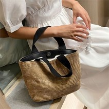 캣츠원피스 라탄백 왕골 미니 토트백