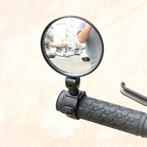 자전거 사각지대 안전 사이드미러 백미러 후사경 간편설치 출퇴근 고등 추월 엄마 각도조절, 1개, 자전거 사각지대미러(원형1P)