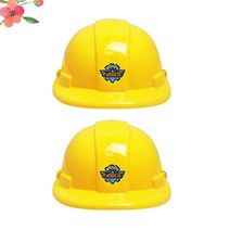 입문자용 Hatkids-하드토이 안전 건설 소방관 어린이용 작업자 코스메햇 파이어 플레이 역할 공학 가상 c아파트, [01] 21x17.5cm, [01] Yellow