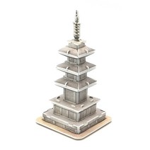 3D 입체퍼즐 석가탑 종이모형 통일신리시대 석탑, 100 X 100 X 125 mm, 24 조각