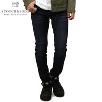스카치 앤 소다 SCOTCH & SODA 정규 판매점 맨즈 데님 팬츠 BASIC NOS RALSTON BEATEN BACK DENIM JEANS 144839 78 45506 BEATEN BLACK D