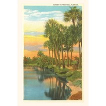 (영문도서) Vintage Journal Sunset Palm Trees Florida Paperback, Found Image Press, English, 9781669519140