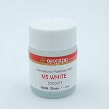 아이피피 GD001 MS 화이트 반광 18ml 락카도료