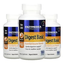 엔자이메디카 digest 베이직 180정3통 ingest 셀룰라아제 효소 조합