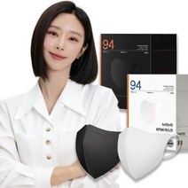 1300k [누이누아] KF94 새부리형 덴탈 이주빈 마스크 귀안아픈 25매, 화이트트, L
