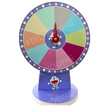 소형 돌림판 경품 추첨 룰렛 30cm 40cm 50m 경품 작은 턴테이블 게임 엔터테인먼트 데스크탑 교육 소품 재미, 징글고양이직경40cm무료펜