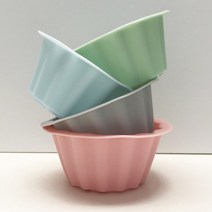 실리콘 머핀 틀 4p 케이크 마들렌 타르트 빵 홈 베이킹 제과 제빵 도구