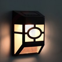 솔까든 태양열야외조명 담장벽등 태양광 에너지충전 벽걸이형 쏠라 정원 벽등, 흰빛