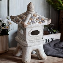 미니 석탑 조형물 돌 조각상 돌탑 정원 카페 테라스