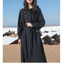 셔츠원피스 상견례옷차림 라운드넥 결혼식하객룩 바스락 커플시밀러룩 4월하객룩 펀칭