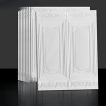 자체 접착 3D 벽지 시트지 거실 복도 셀프 아트월 인테리어 꾸미기, 월스커트 소나무 70x90cm (1개)