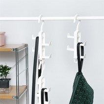 BANHANY (1+1+1할인) 다용도 싱글&날개형 화이트 가방걸이 옷걸이 소품걸이/공간활용 자취필수템 모자 목도리 걸이, 1개, 날개형