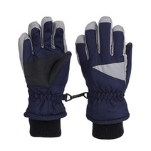유아 스노우 장갑 겨울 방수 아동용 스키 장갑 남아 여아 아동용 따뜻한 야외 스노보드 장갑 네이비 1-3세