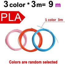 3D 펜 인쇄용 PLA 필라멘트 재질 직경 1.75mm 200M 프린터 펜용 냄새 안전 플라스틱 리필 없음, 01 브라운, [01] 브라운