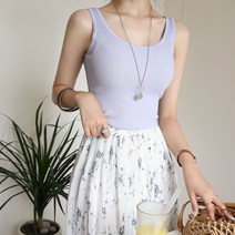 데일리앤 이던 골지 나시 티셔츠