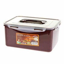 PGM^*^몰쿨맥시ll 직사각밀폐(초코) 20호 4.3L 반찬통 용기 보관용 냉장 주방수납 음식 혼수용품 양념^*췤pgm, a*^*옵션없슴