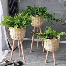 아이가든 라탄 가드닝 스탠드 화분 바구니 (애니멀벽후크사은품증정)