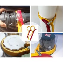 오일필터 PVC 파이프 체인 벨트 논슬립 휠터 파이프 렌치 공구, 다용도 밸트 렌치(대), 1개