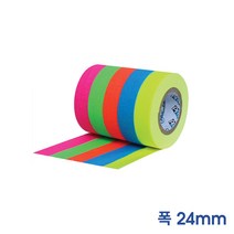 PRO GAFFER TAPE 끈적임 없는 1인치 프로게퍼테이프 (폭24mm x 길이23m), 1개, 레드/G125MRED
