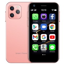핸드폰 싸게 사는 법 soyes xs12 저녁 식사 미니 4g lte 스마트폰 3gb 64gb android 9 0 wifi mobile phone hotspot pocket, 64GB tf 카드 추가, 3GB 32GB 핑크