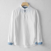 차이나 차이나 차이나 차이나 린넨 셔츠 남 루즈핏 풀오버 면마 셔츠 린넨 여자셔츠코디 여성남방 여성블라우스 여자오버핏셔츠 여성롱셔츠 여자흰남방