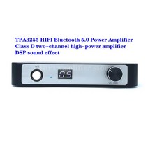 하이파이 블루투스 5.0 파워 앰프 클래스 D 듀얼 채널 DSP 사운드 효과 최대 출력 전력 300Wx 2 TPA3255 NE5532DR, [01] Grey