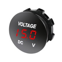 매립형 볼트 소켓 고급형 카라반 캠핑카 케이지 DIY 메타 USB 게이지 충전 원형, 볼트메타고급형