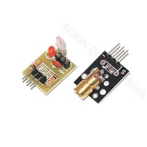 DIY 키트 모듈 기판 보드 KY-008 레이저 송신기 + 수신기 센서 Arduino AVR 용 비 변조기 튜브
