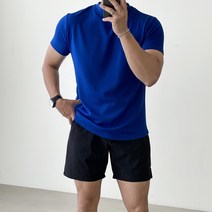 빠델 남성용 머슬핏 헬스 운동 반팔티셔츠