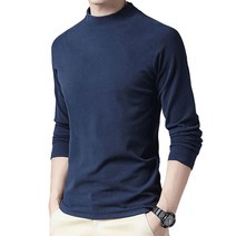 남자 폴라티 터틀넥 반목폴라 기모 긴팔 겨울 남성 목티 목폴라