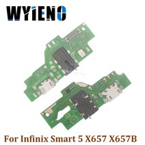 Wyiano-Infinix Smart 5 x b USB 도크 충전기 포트 플러그 헤드폰 오디오 잭 마이크 플렉스 케이블 충전 보드