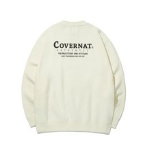 스트릿 커버낫 COVERNAT 레이아웃 로고 맨투맨 크림 편한 착용감