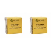 LAURALEP TRADITIONAL ALEPPO SOAP 트래디셔널 알레포 솝 월계수 오일 5% 세안 비누 200g 2개