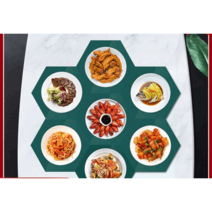 식탁용인덕션 빌트인 게이트렉 밀프렙 버너 테이블, 딥그린 2인 4세트
