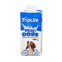 탑라이프 성견용 산양유 강아지 우유 200ml 1개 유통기한 2023.10.05
