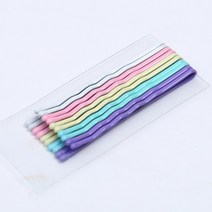 탄탄한 웨이브 파스텔 컬러 실핀 10p