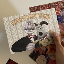 Happy new year 엽서 그림카드 캐릭터 선물 감사 인사, 뽀뇨2