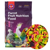 (소분상품)중대형 과일 펠렛 500g/앵무새/애완조/조류