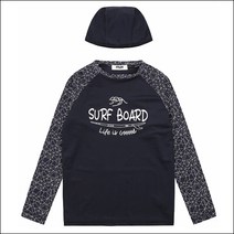 [STAFF KIDS] 5세 이상 BLACK 래쉬가드 티셔츠 SISM19A71