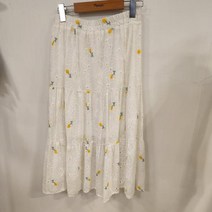파파야 파파야 간절기 펀칭자수스커트 MRSK034B