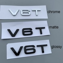 차량 엠블럼 편지 번호 엠블럼 v6t v8t v10 w12 자동차 스타일링 펜더 사이드 리어 트렁크 배지 로고 스티커 아우디 a4l a5 a6l a7 a8l tt rs7 sq5, w12 쪽, 매트 블랙