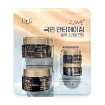 닥터지 블랙 스네일 크림 50ml x2 + 15ml x2 고보습 고영양 미백 탄력 토탈안티에이징크림