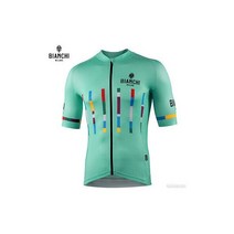 NEW Bianchi Milano FANACO Short Sleeve Cycling Jersey : CELESTE