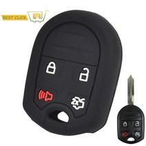 포드 머스탱 Ford Edge Escape Expedition Explorer용 실리콘 자동차 키 케이스 Flex Foc Freestyle M 탕 T호주르 커버 Remote, 없음
