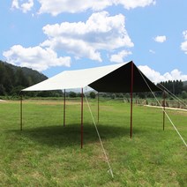 리메이드 암막블랙코팅 국산 렉타 타프 300D 550x450 그래핀 립스탑 사각 방수, 385x360, 초코브라운